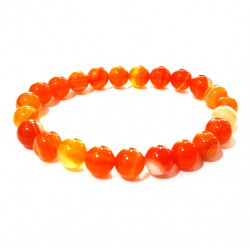 Orange Agate Bracelet 8mm