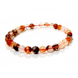 Red Hematoid Quartz Bracelet 6mm