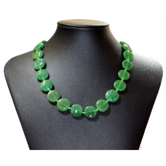 green aventurine necklace 16mm
