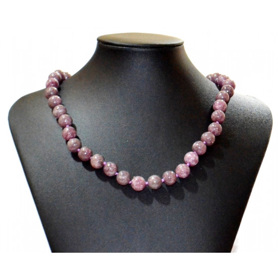 lepidolite necklace 10mm