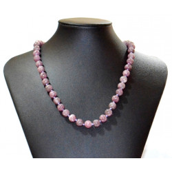 lepidolite necklace 8mm