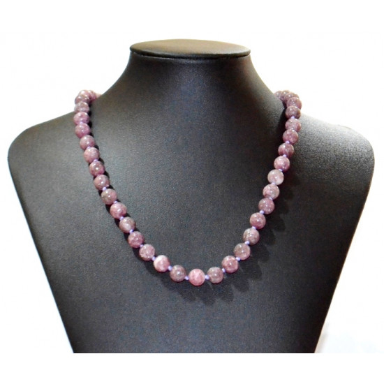 lepidolite necklace 8mm