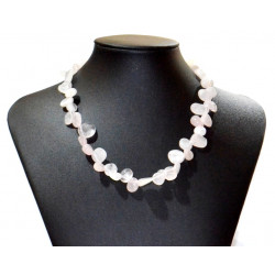 rose quartz necklace