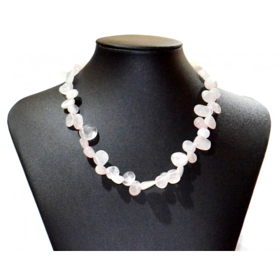 rose quartz necklace