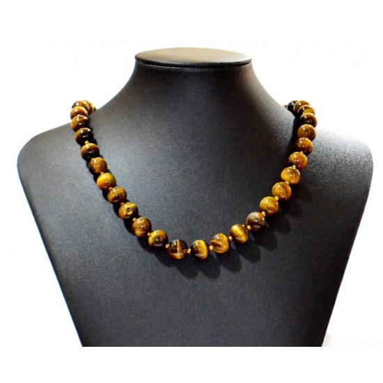 tiger eye necklace 10mm