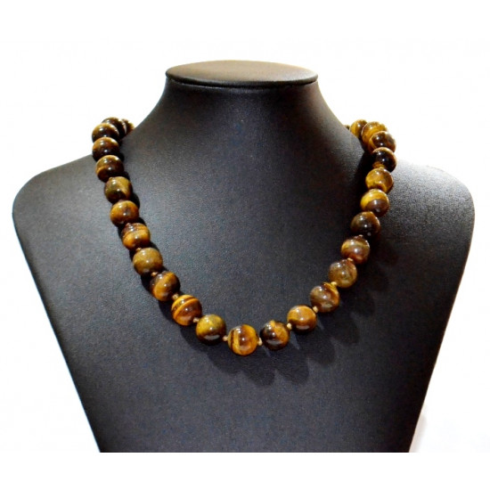 tiger eye necklace 12mm