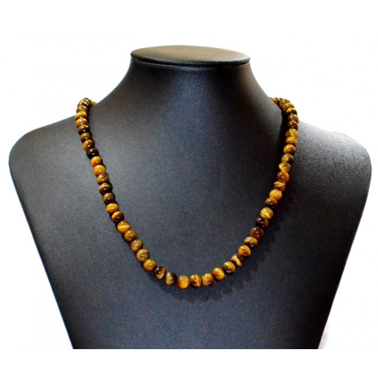 tiger eye necklace 6mm