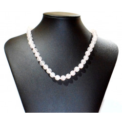 rose quartz necklace 8mm