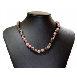 rhodonite necklace 8mm