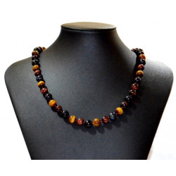 3 eyes necklace 8mm