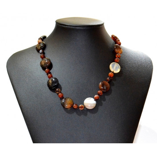 brown agate neckalce