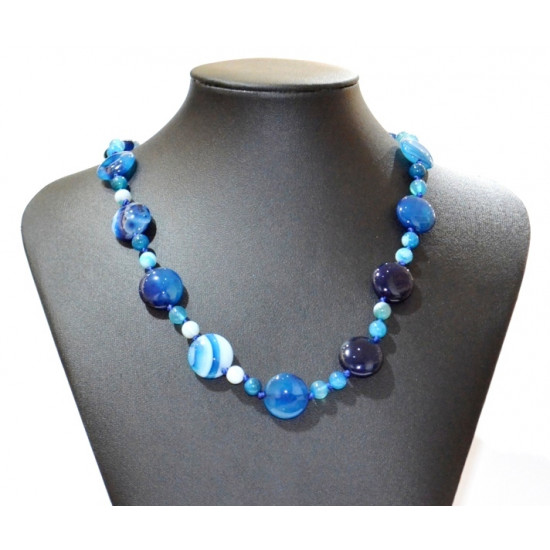 blue agate necklace