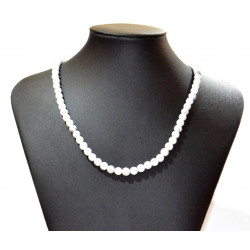 magnesite necklace 4mm