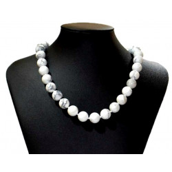 magnesite necklace 12mm