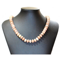 round sunstone necklace