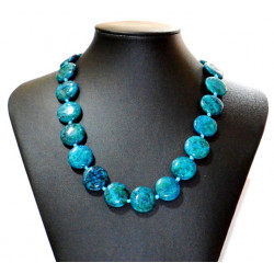 Collier chrysocolle rond