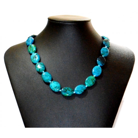 chrysocolla necklace 20mm