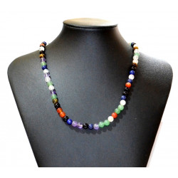 multi-stone necklace 6mm