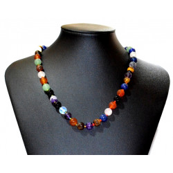 multi-stone necklace 8mm