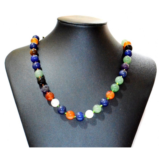 multi-stone necklace 10mm