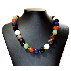 multi-stone necklace 14mm