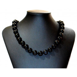 rainbow obsidian necklace 12mm
