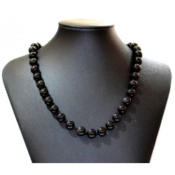 rainbow obsidian necklace 10mm