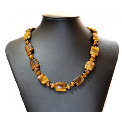 rectangular tiger eye necklace