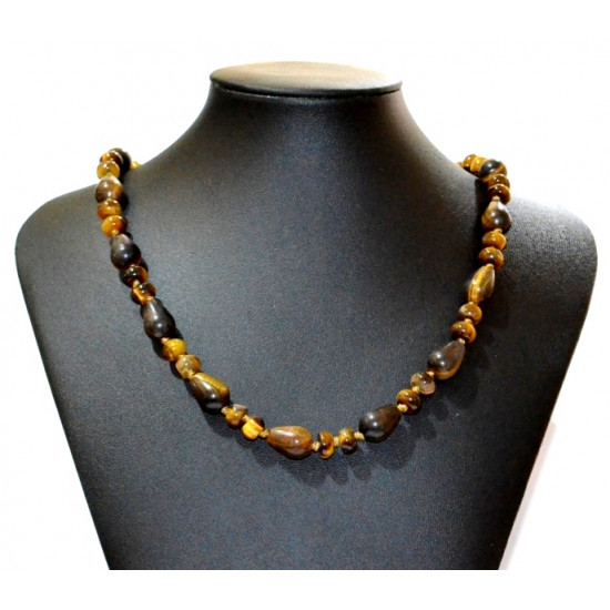 drop tiger eye necklace