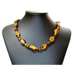 oval tiger eye necklace