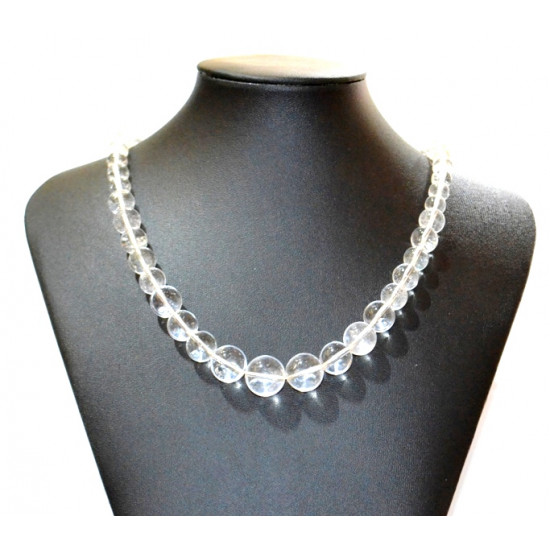 cascading quartz necklace 6-14mm