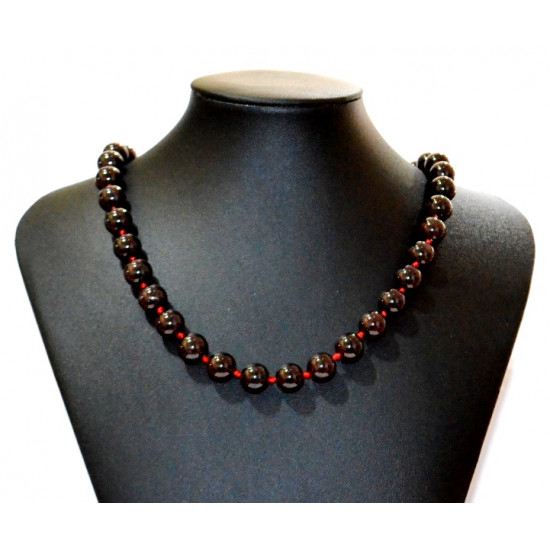 garnet necklace 10mm