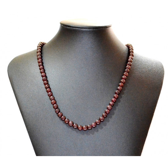 garnet necklace 6mm