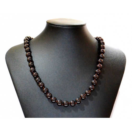 garnet necklace 8mm