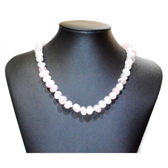 rose quartz necklace