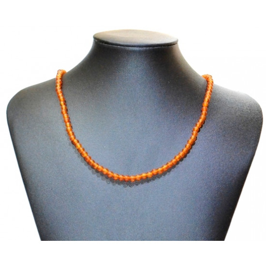 carnelian necklace 4mm