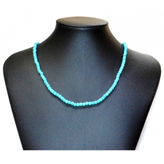 turquoise necklace 4mm