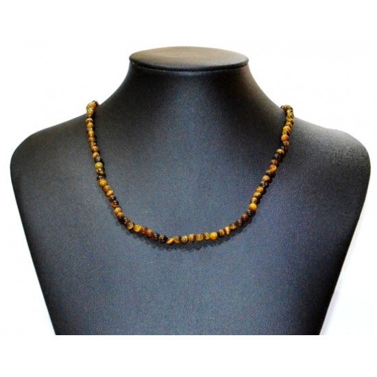 tiger eye necklace 4mm