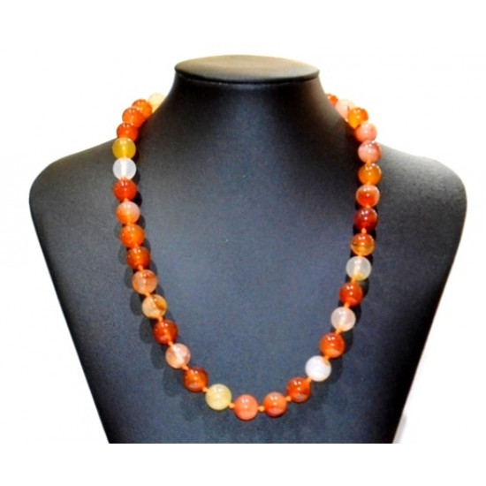 carnelian necklace 10mm