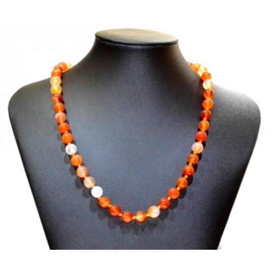 carnelian necklace 8mm