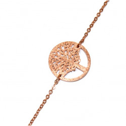 bracelet arbre de vie inox cuivré