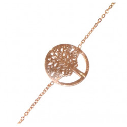 bracelet arbre de vie inox cuivré