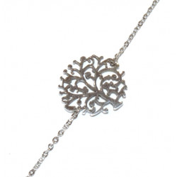 bracelet arbre de vie inox argenté