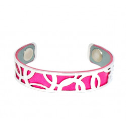 Bracelet 14mm Pink / Silver