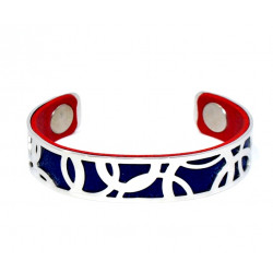 Bracelet 14mm blue / fuchsia