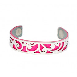 Bracelet 14mm Pink / Silver