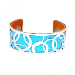 Bracelet 25mm blue / brown