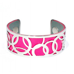 Bracelet 25mm Pink / Silver