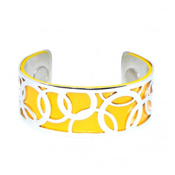 Bracelet 25mm yellow / silver