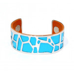 Bracelet 25mm blue / brown